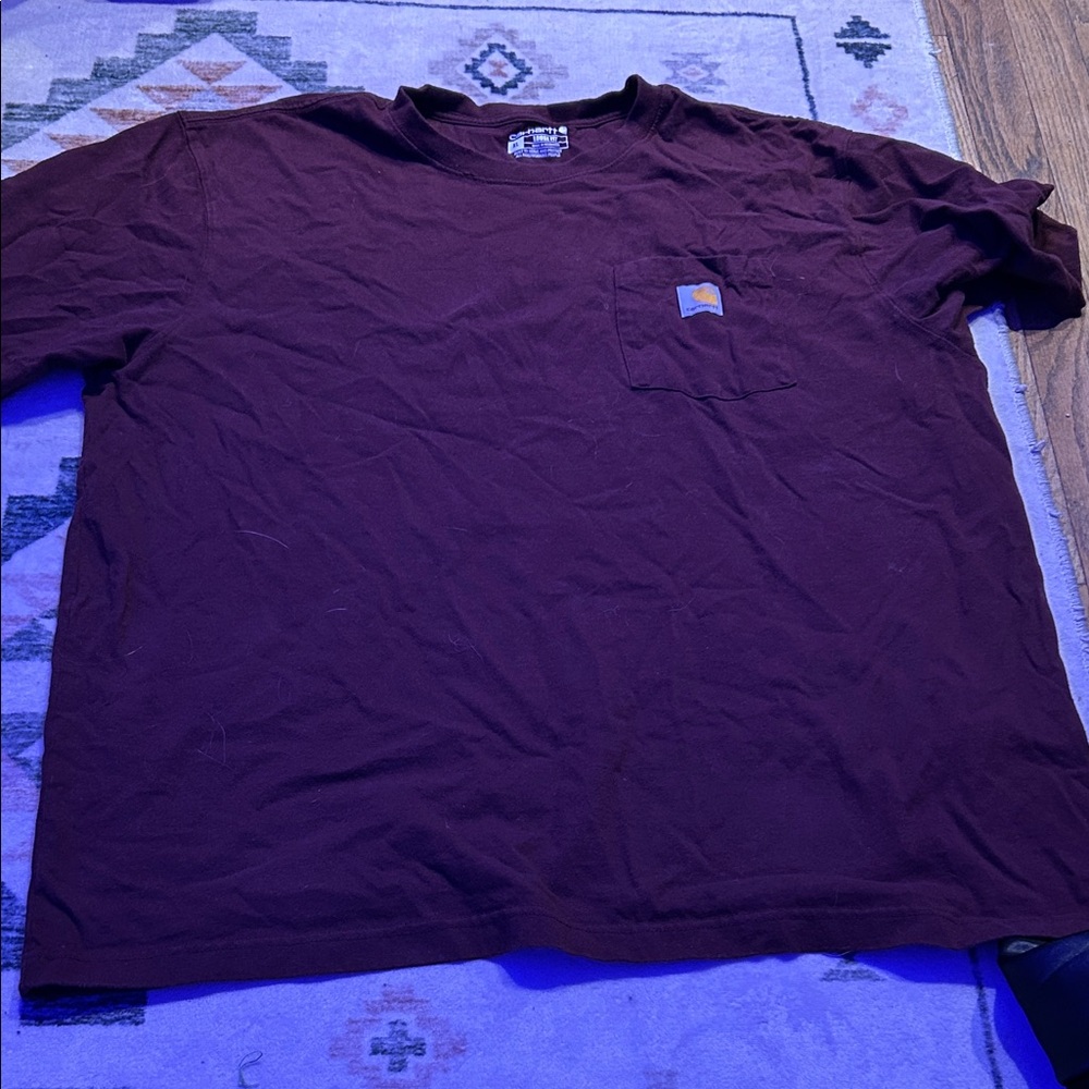 Carhartt Dark Maroon Short Sleeve Tee